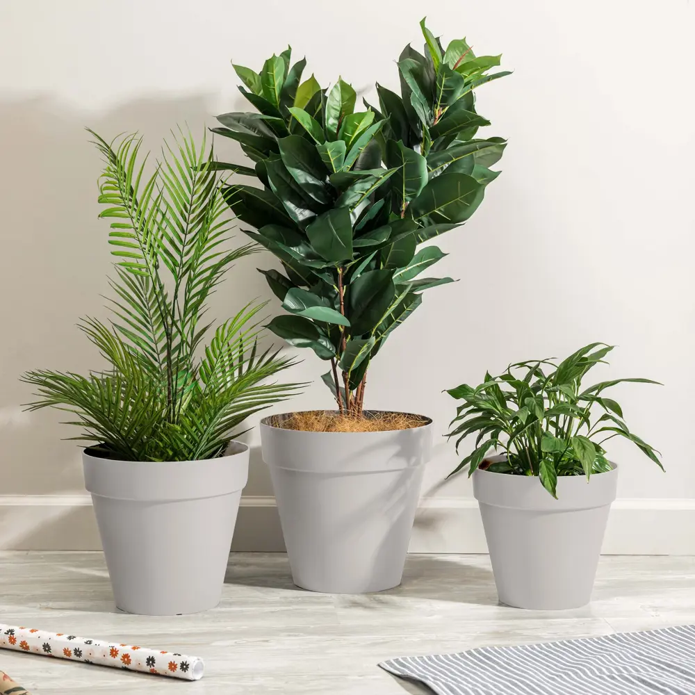 IDI LAND Горшок Tarragon для комнатных растений светло-серый 89342749 STLM-0964719 - Вид №2