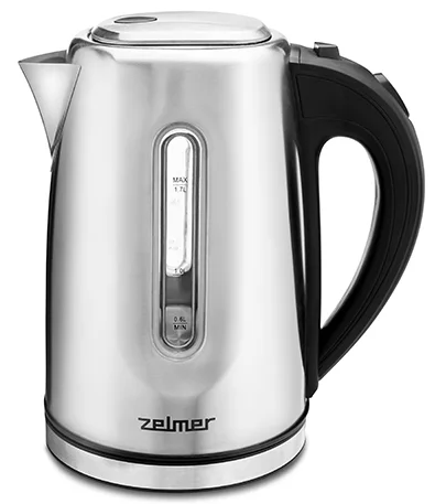 8196440 Электрочайник Zelmer ZCK7924 серебристый STDN-0068997 - Вид №1