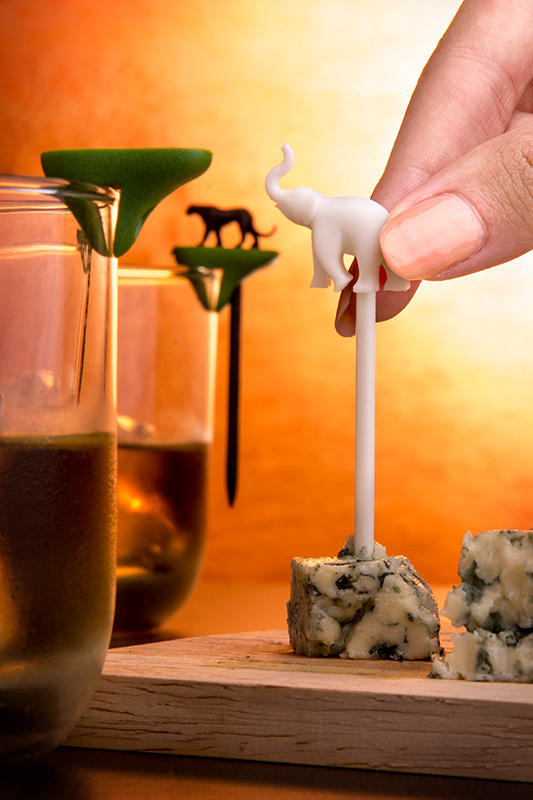 QL10170-MX Набор шпажек-маркеров для бокалов hot animal Qualy  - Вид №1