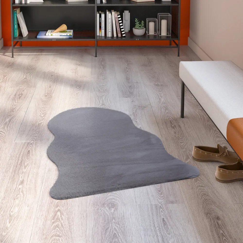 INSPIRE BIANCA - Искусственная шкура серого цвета 60x90 см 83235382