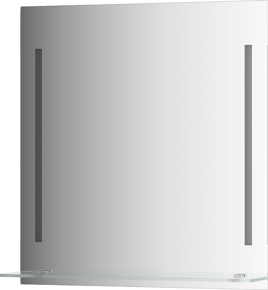 BY 2163 Зеркало с полочкой 70 cm с 2-мя встроенными LED-светильниками 11 W EVOFORM Ledline-S