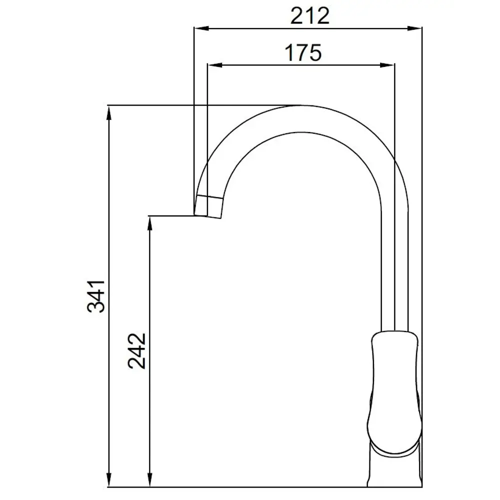 Смеситель для кухни Amungen 34.1 см цвет хром Osgard STLM-2045593 - Вид №6