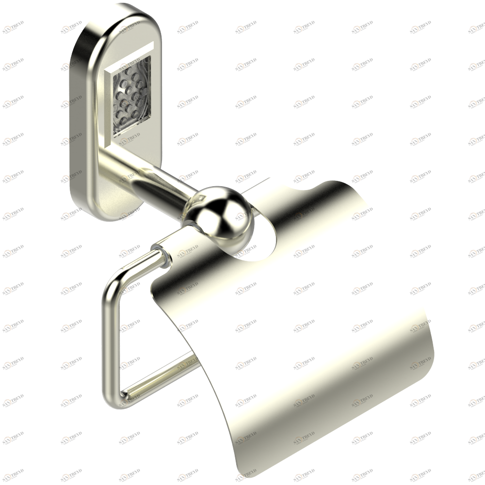 A2F-538AC Бумагодержатель с крышкой настенный Thg-paris Naïade Покрытие PVD матовый никель A2F-538AC CAT.F