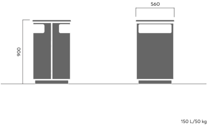VESTRE Урна для мусора с крышкой City sun-id-1465257 - Вид №19