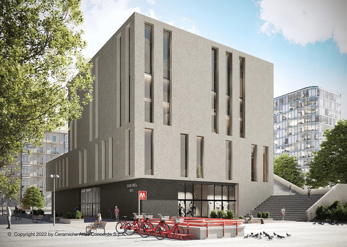 Пол / облицовка керамогранита с эффектом камня для внутреннего и наружного применения Atlas Concorde Boost Mix ARCH-00023665 - Вид №57