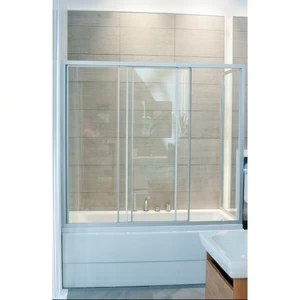 Шторка на ванну 90-100x200-210 GV-413A прозрачное стекло GUTEWETTER PRACTIC PART