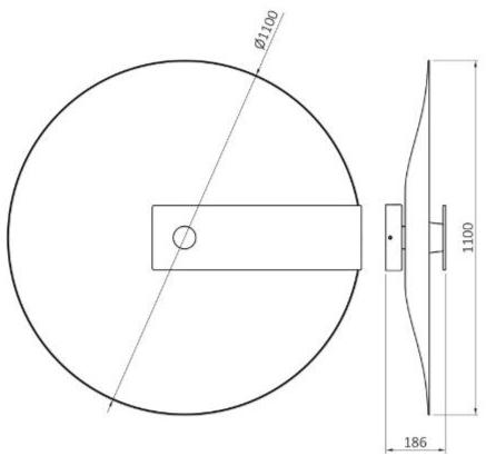 Hind Rabii Светодиодный настенный светильник из стекловолокна Meridiana sun-id-1372264 - Вид №2