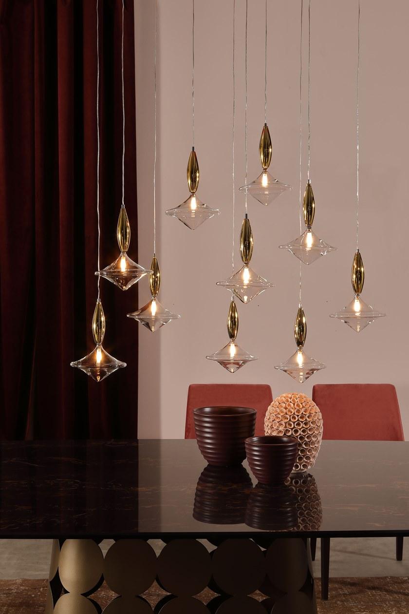 Tonin Casa Подвесной светильник из стекла sun-id-1369494 - Вид №3