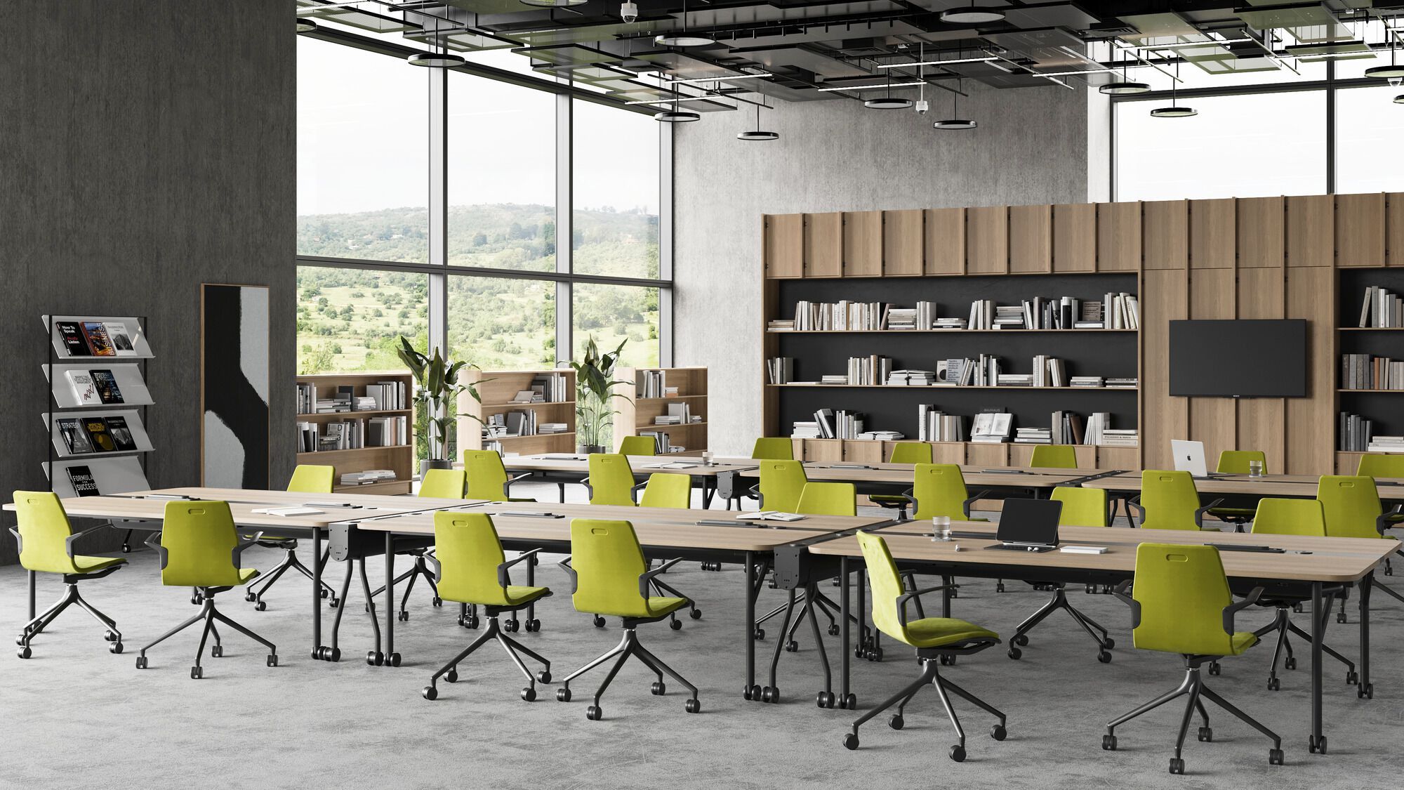 Складной прямоугольный стол из ламината на колесах Howe Folding Surfaces ARCH-00062256 - Вид №2