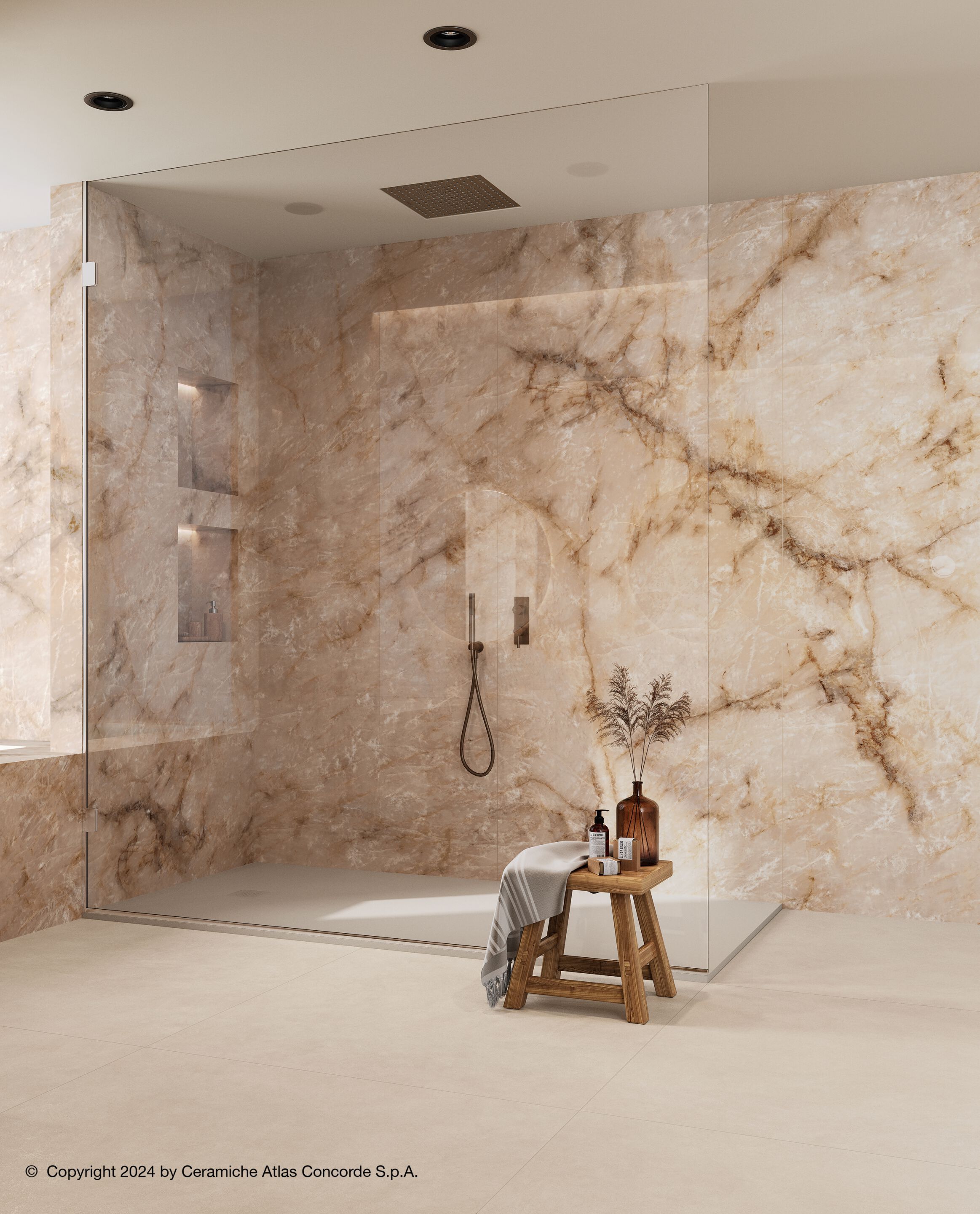 Пол / керамогранит с мраморным эффектом Atlas Concorde Marvel Diva ARCH-00083250 - Вид №39