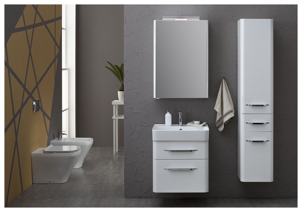 Мебель для ванной Aquanet Виченца 60 белый 00199301 - Вид №4