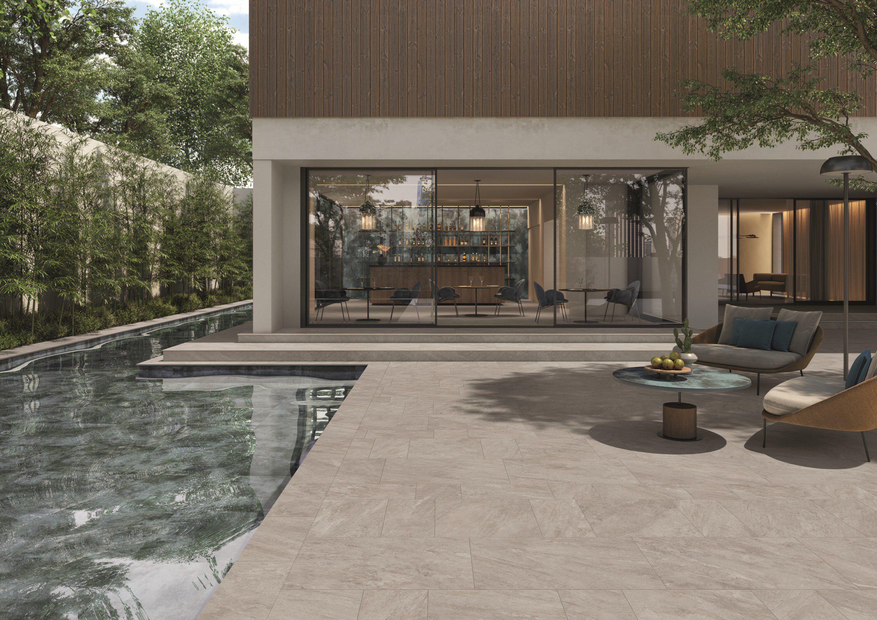 Пол / облицовка керамогранита с эффектом камня для внутреннего и наружного применения Ceramiche Caesar Quartz Essence ARCH-00073987 - Вид №1