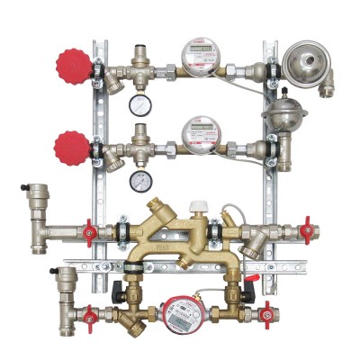 VT.NM.GF.06.RS.0R Квартирная станция для систем отопления и водоснабжения Valtec 1,5/0,6 м куб./ч, RS 485, прав 