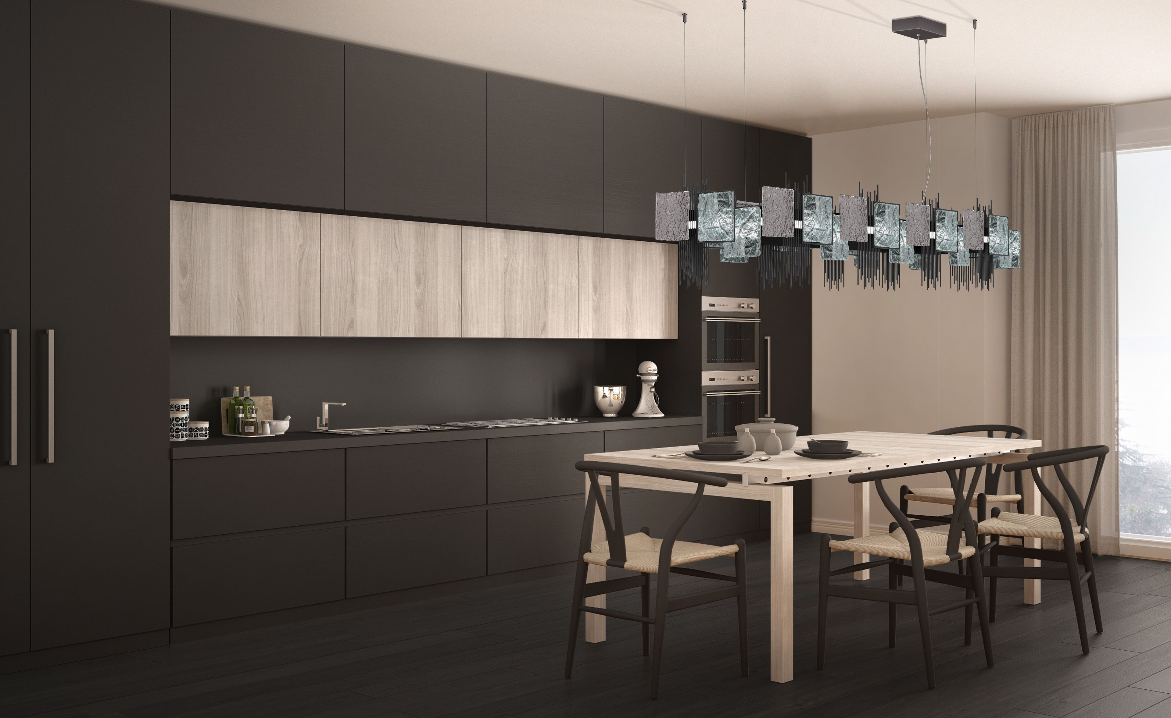 Стеклянный светодиодный подвесной светильник Euroluce Lampadari Character ARCH-00105349