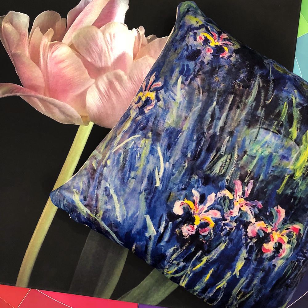 4113110 Арт-подушка «Ирисы Моне» Object Desire  - Вид №3