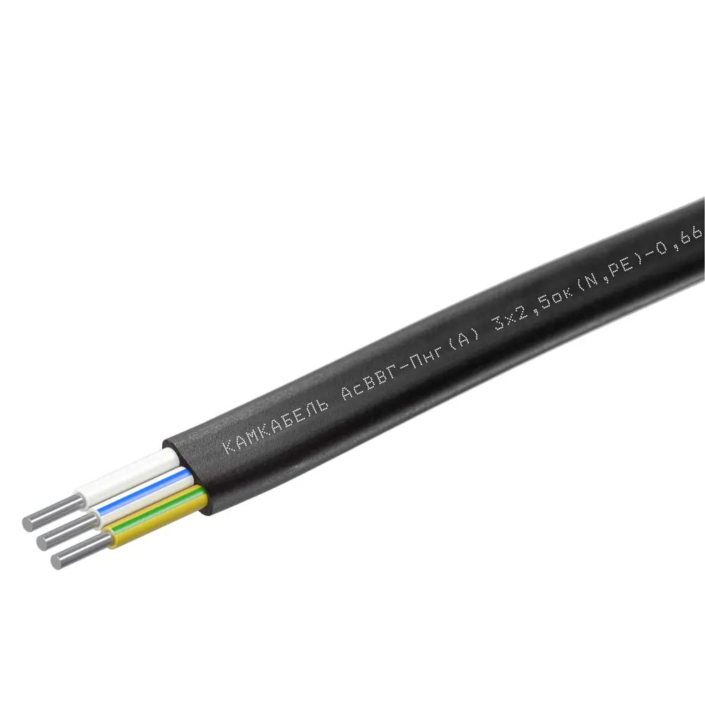 Кабель Камкабель АВВГ 3x2.5 50 м ГОСТ 82347510 STLM-2128545  - Вид №1