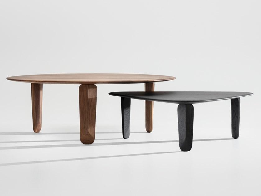 ZEITRAUM Низкий круглый журнальный столик из массива дерева sun-id-1514725 - Вид №3