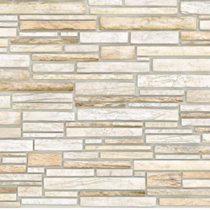 Панель ПВХ 0,3 мозаика Пластушка бежевая