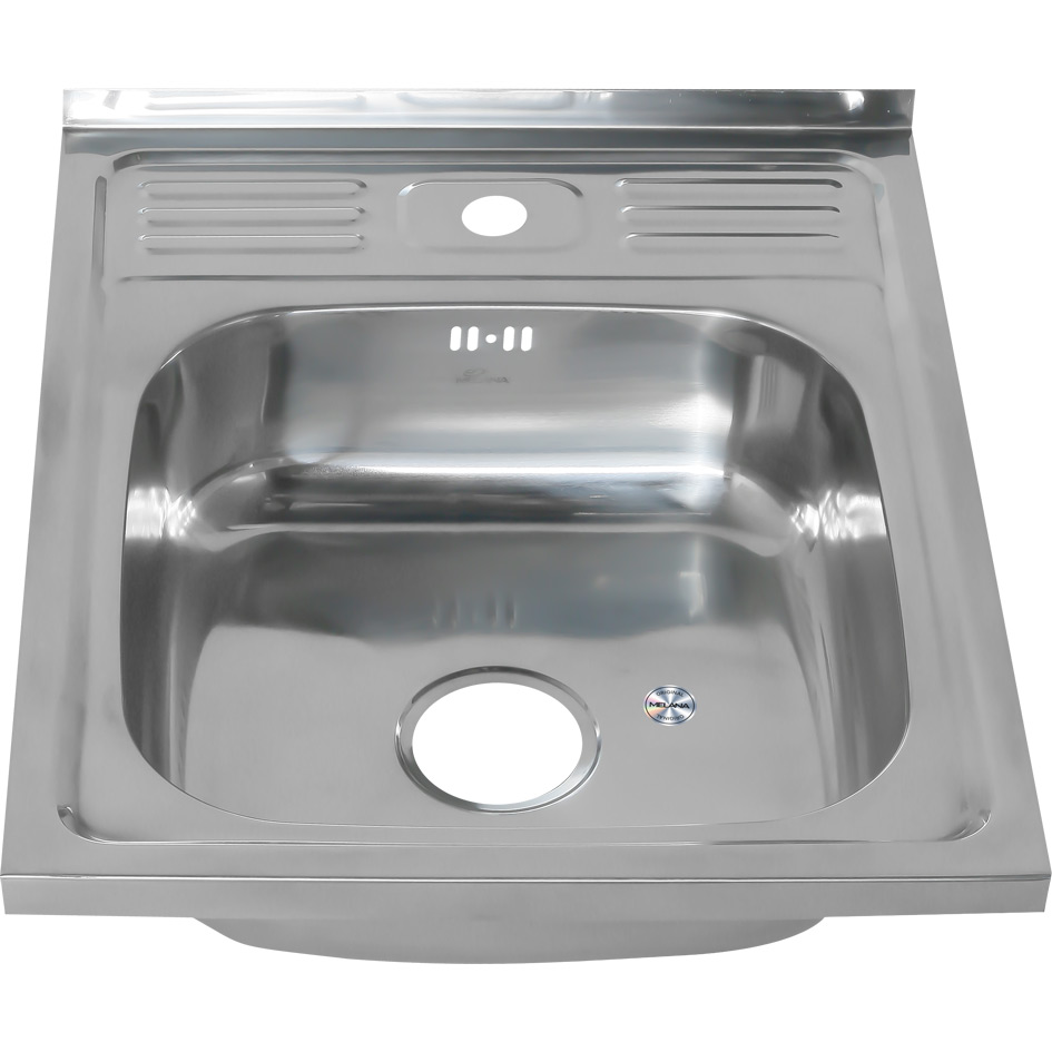Мойка 5060 MELANA 0,6/160 накладная прямоугольная с сифоном (013t*15) 013 t (*15)