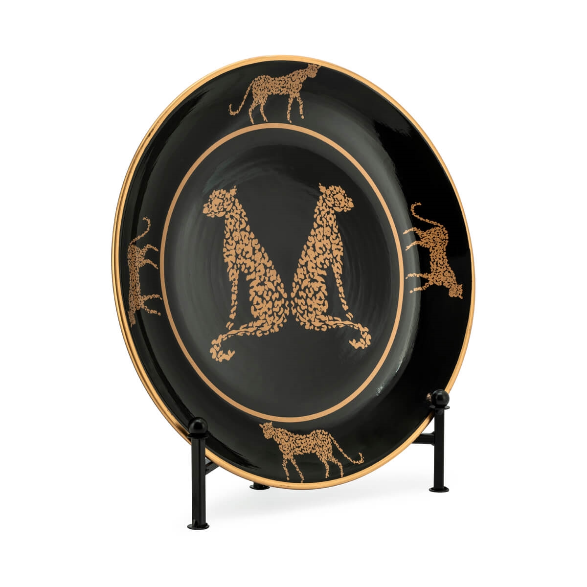 600778-90 ABHIKA ТАРЕЛКА ПАНТЕРА BLACK  - Вид №1