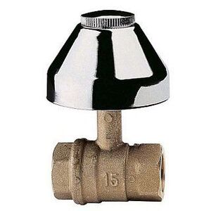 Кран шаровой ITAP под штукатурку с хромированным колпаком 1/2''