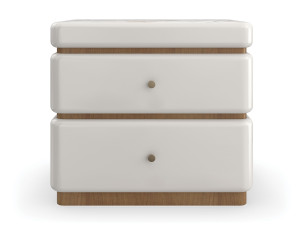 Прямоугольная тумбочка с мраморной столешницей Calacatta Oro и ящиками