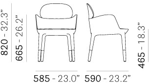 Pedrali Ресторанный стул с подлокотниками Ester 690 - Вид №6