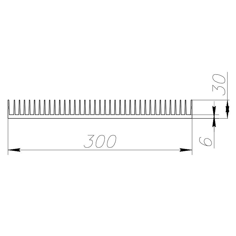 1518 Профиль алюминиевый 300мм*30мм*8,9кг LAB.Space  - Вид №3