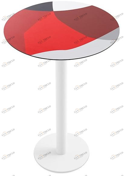 Diabla Круглый высокий стол из ламината Abstrakt mona sun-id-1476506