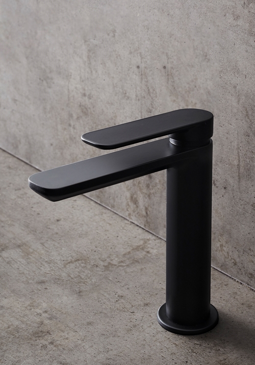 1381265 Смеситель Для Умывальника Slim Black Hafa  Черный 