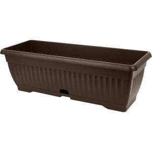 Балконный ящик 19x16.5x50 см v15.7 л пластик коричневый