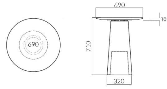 Круглый садовый стол ALMA DESIGN Стол для льда ARCH-00058868 - Вид №3