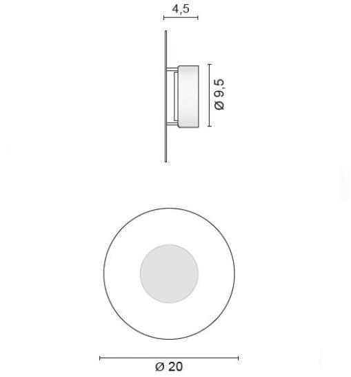 EGOLUCE Настенный светильник из алюминия  4599  - Вид №3