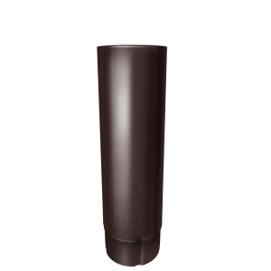 Труба водосточная круглая РЕ 2000x90 мм цвет коричневый
