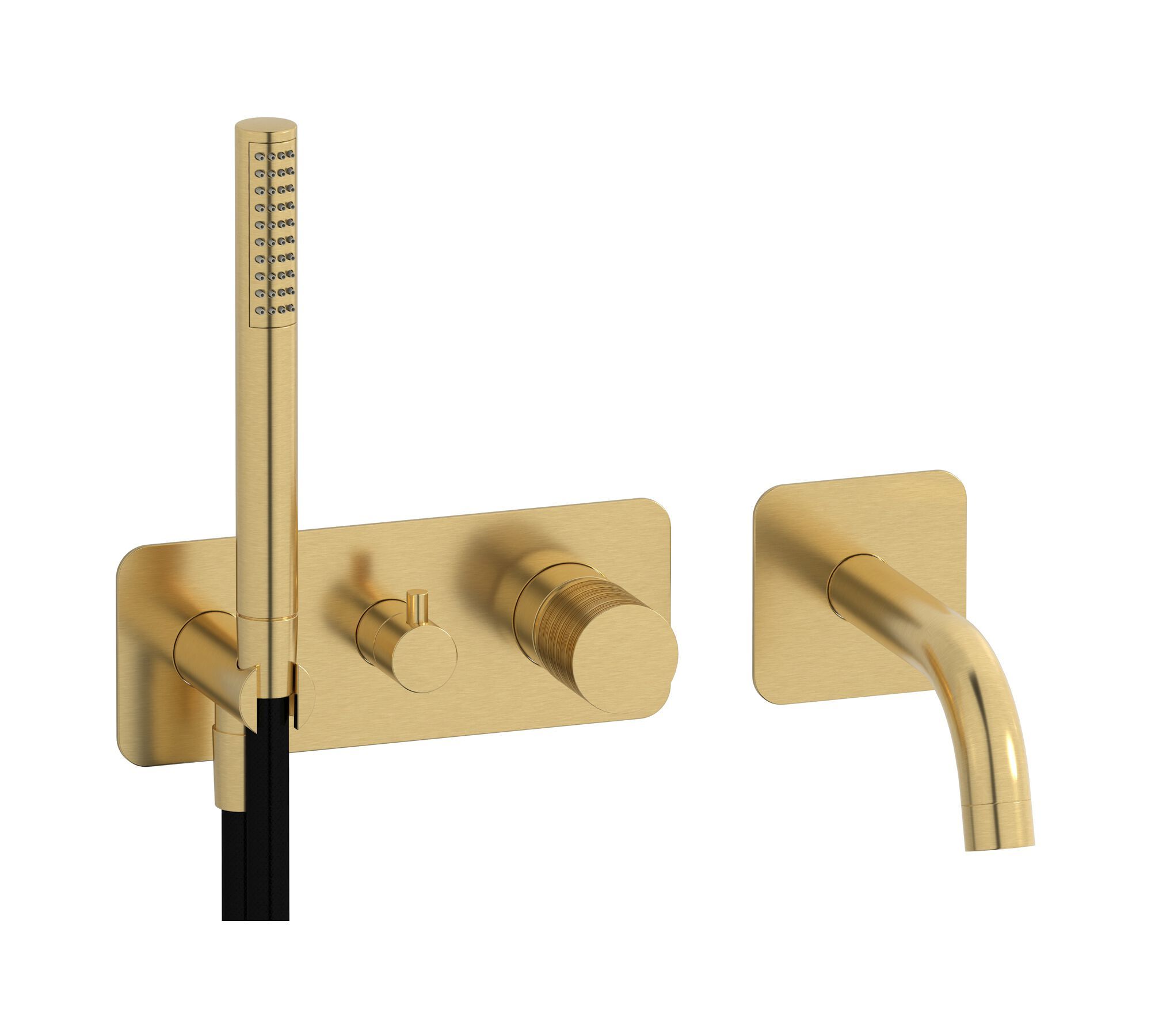 Встраиваемый смеситель для душа с 4 отверстиями и ручным душем IB винил ARCH-00147926 - Вид №8