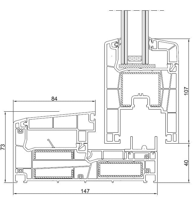 Раздвижное окно из ПВХ с тройным остеклением Schulz Italia ART SLIDING ARCH-00032195 - Вид №7