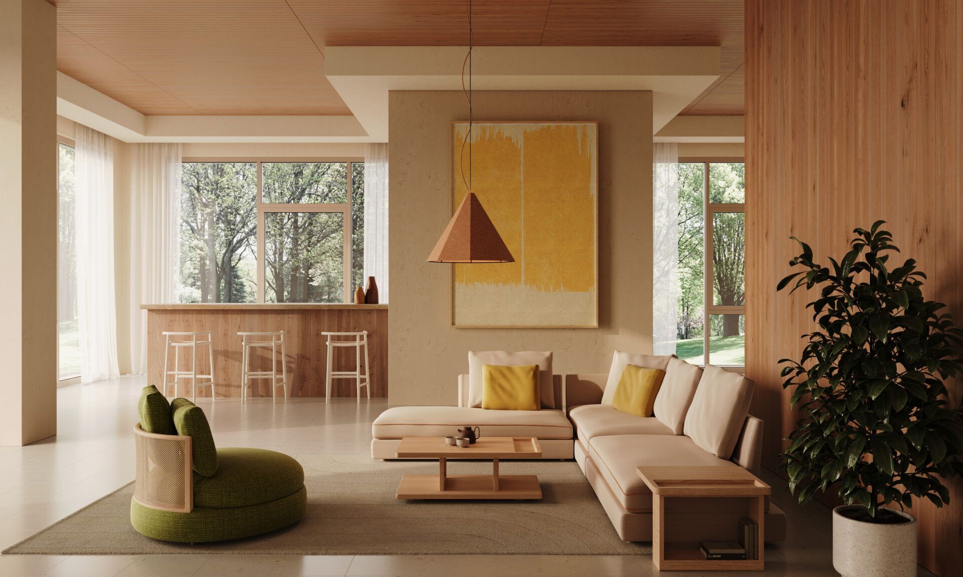 Журнальный столик из ясеня Wiener GTV Design Mon-Île ARCH-00101086 - Вид №1