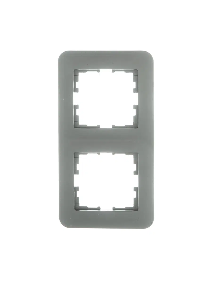 ASTI Рамка 2-ая вертикальная б/вст платина LEZARD 7081-3500-152