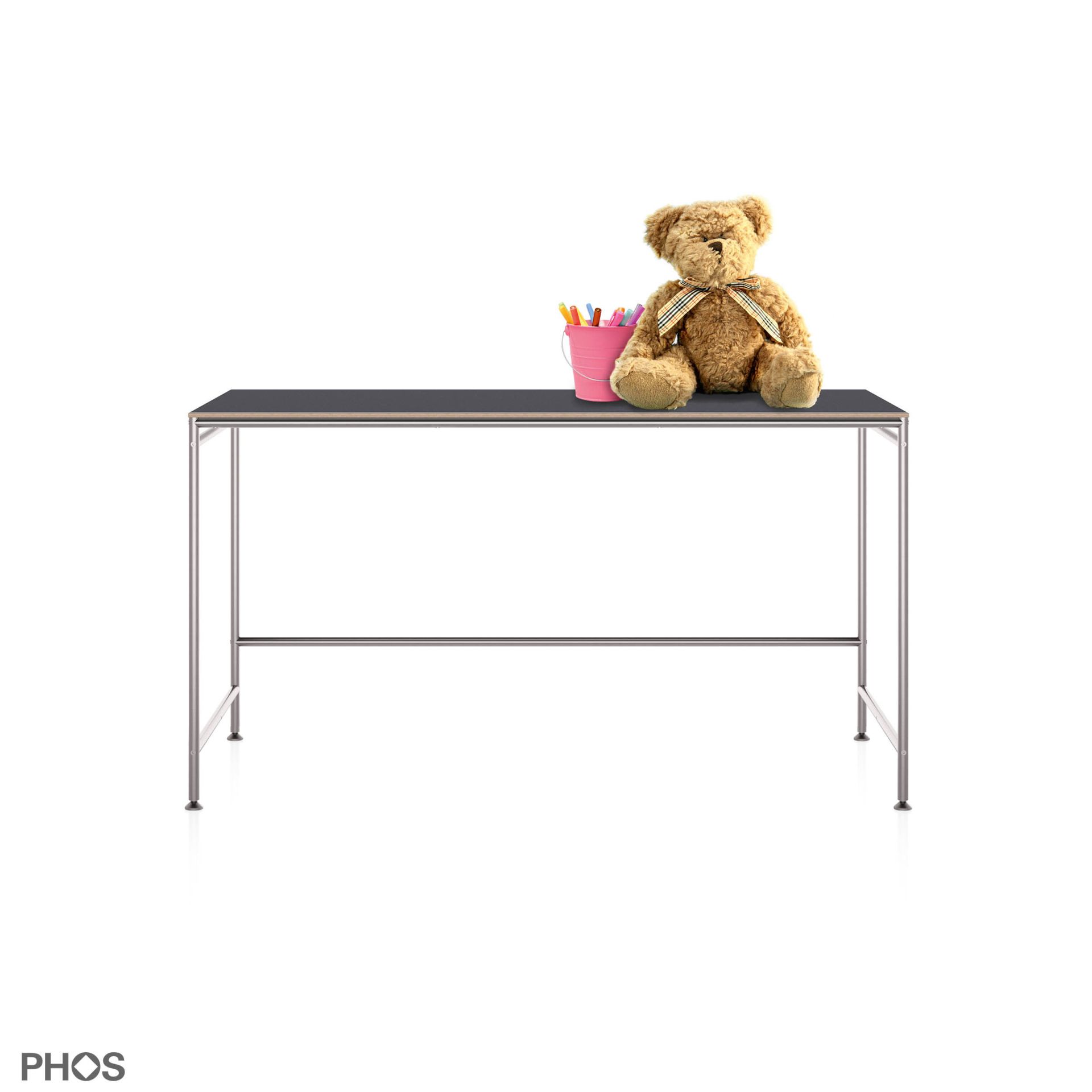 KATI-S2K-120x60L4178 Стол Карлсруэ - письменный стол s2k со столешницей из линолеума - 120 x 60 x 66 см PHOS 