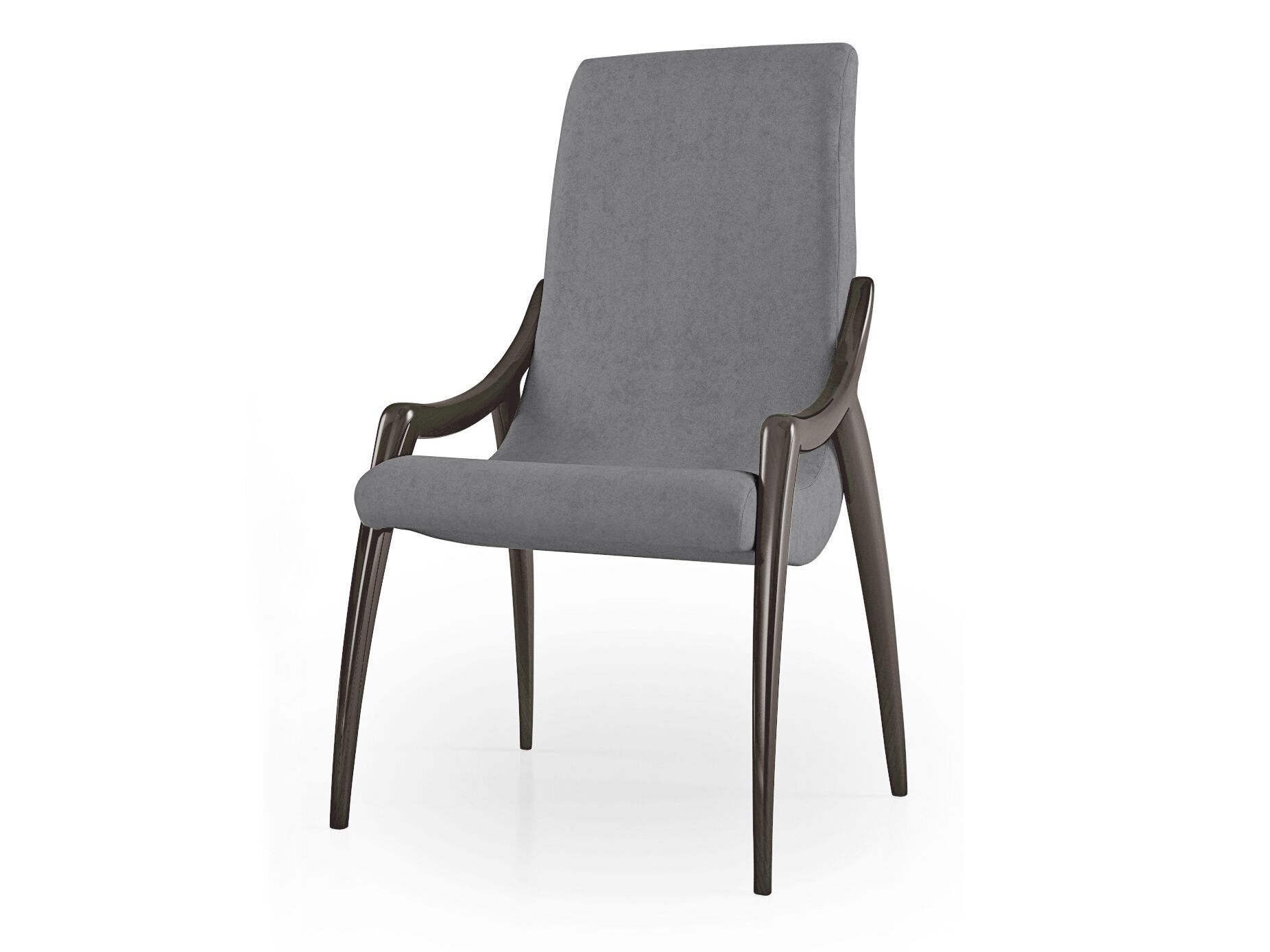 Кожаный мягкий стул с подлокотниками Bizzotto Italia Symphony-Infinity ARCH-00033201 - Вид №1