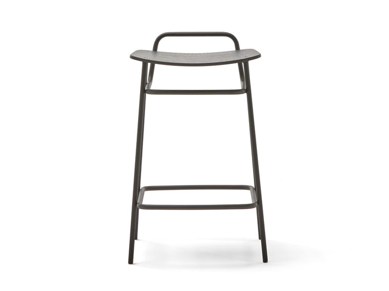 Высокий металлический табурет с подставкой для ног Blasco&Vila Fosca ARCH-00137481 - Вид №6