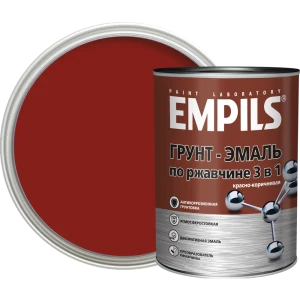 Грунт-эмаль по ржавчине 3в1 Empils PL гладкая цвет красно-коричневый 0.9 кг