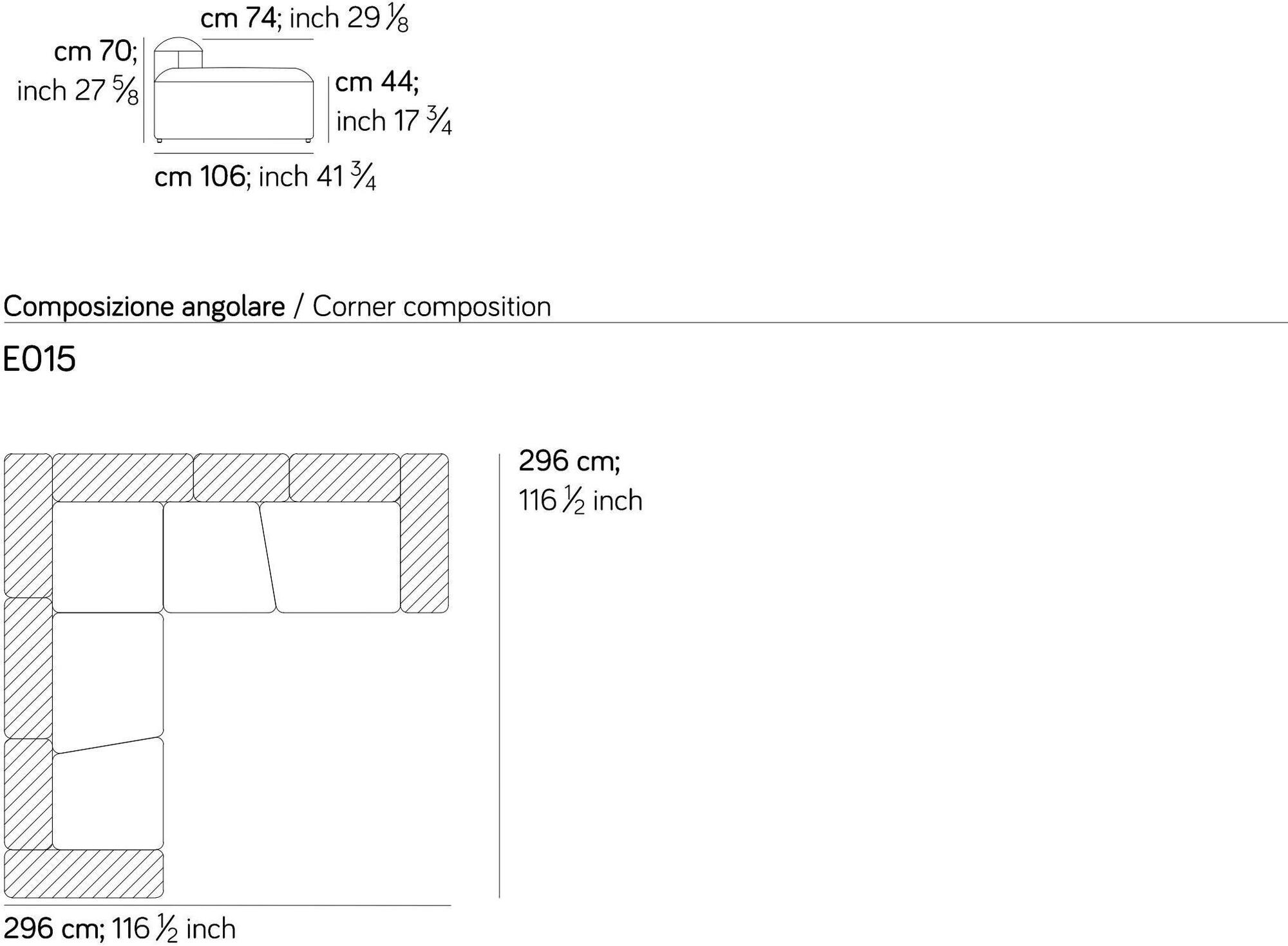 AMURA Модульный секционный диван Lapis E009 - Вид №10