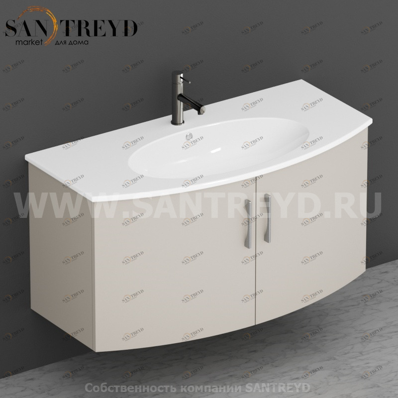 MDMA10Y131 Тумба с двумя створками 98 см бежевая Globo 4ALL Италия Ceramica Globo