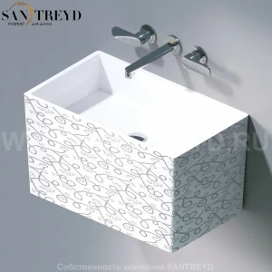 L111.400P Подвесная раковина настенная овальная A. e T. Italia TOWER белая