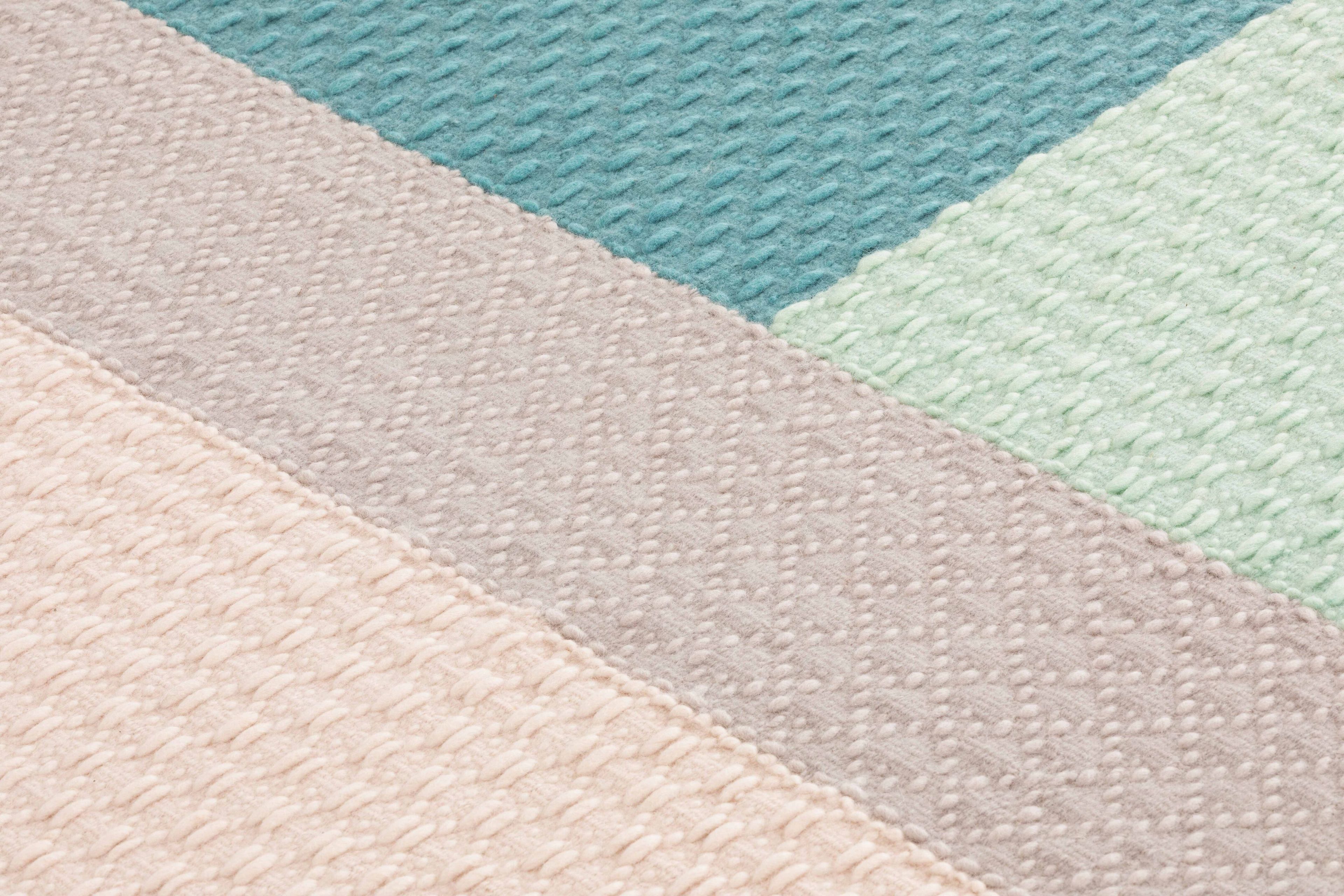 Прямоугольный шерстяной ковер GAN WEAVE MEETING POINT BLUE ARCH-00137645 - Вид №2