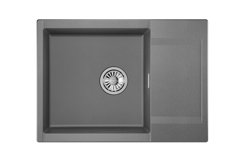 ES-7003, ГРАФИТ, кухонная мойка, кварц, ESTETICA GRANULA 7003-ST247 - Вид №2