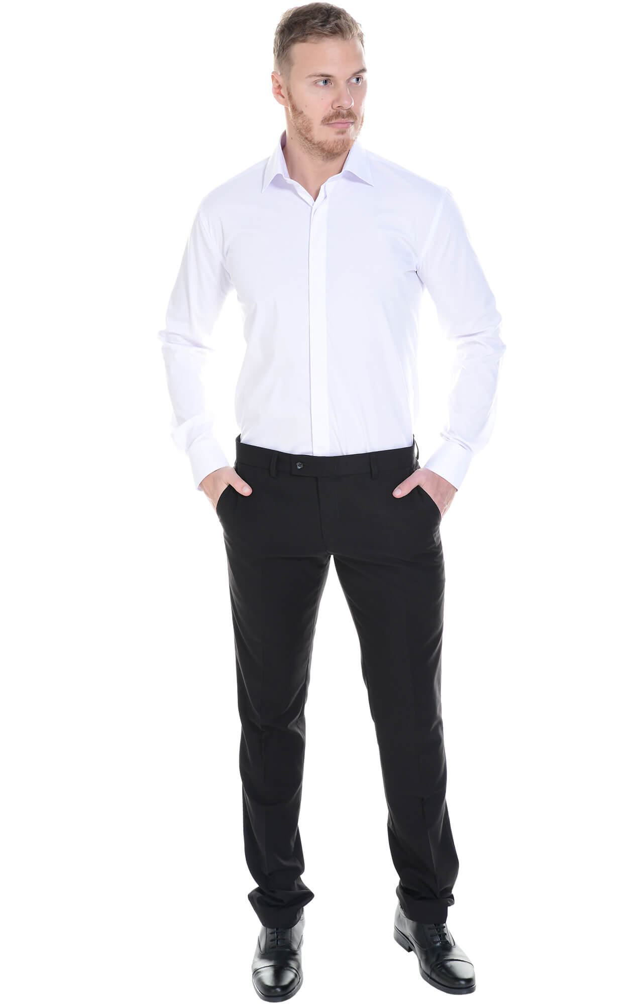 61914 Брюки  мужские, цвет black El-Risto  Одежда для официантов  размер 46/188  - Вид №4