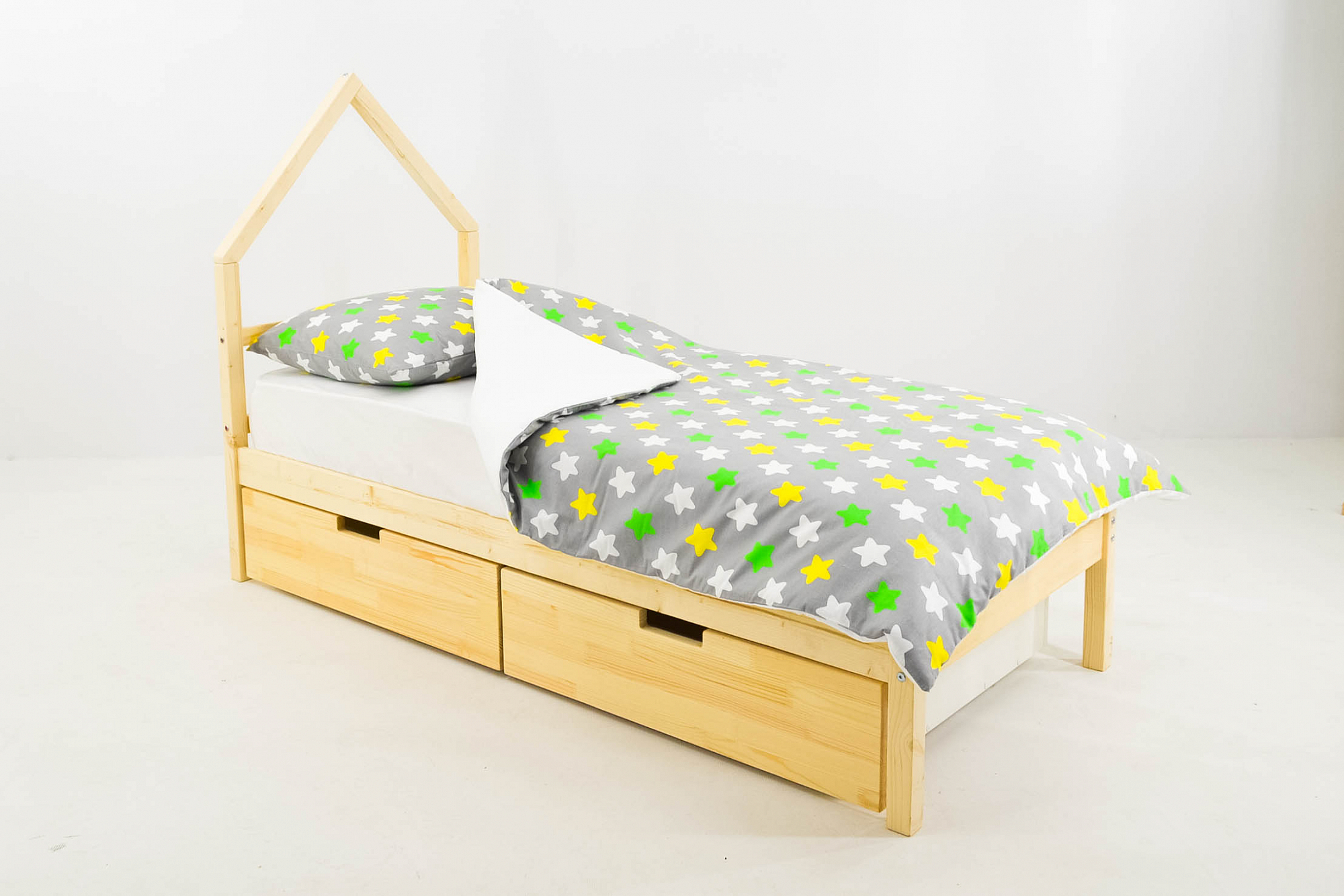 Детская кровать-домик мини Svogen натуральная БЕЛЬМАРКО  326834 Бежевый Santreyd  - Вид №1