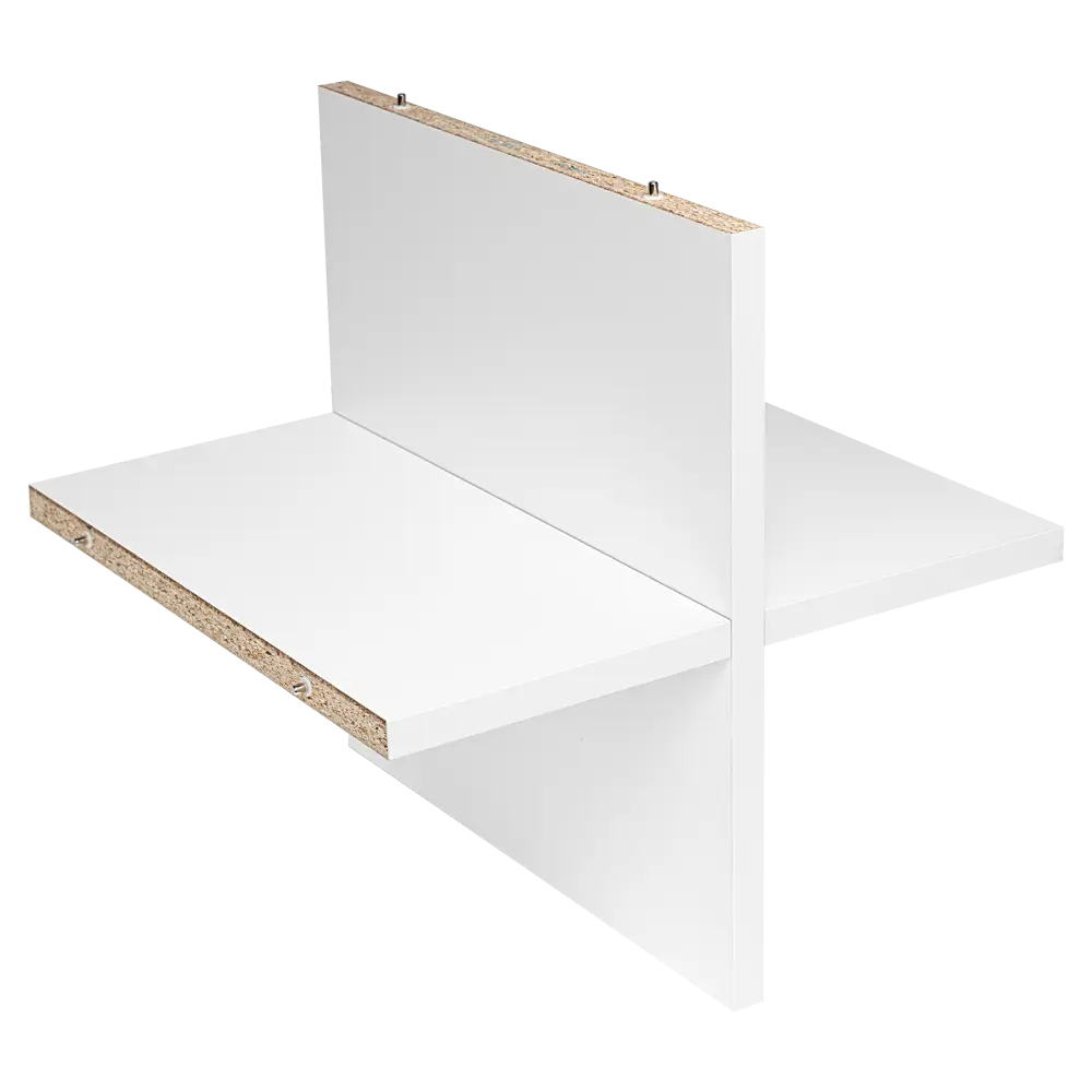 Вставка крестовая для стеллажа KONSENSA Руан 32.7x31.5 см ЛДСП цвет белый STLM-2102234